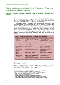 grasses in the philippines|Farmer evaluation of forages in the Philippines: Progress  .
